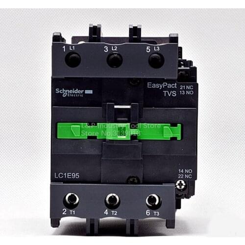 100% New Original Schneider LC1-E EasyPact TVS Series LC1E95M5N 95A Contactor AC220V Updated To LC1N95M5N