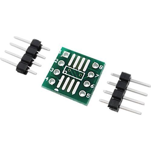 New 80PCS/LOT SOP8 turn DIP8 / SOIC8 to DIP8 IC adapter Socket PB FREE with Pin Header