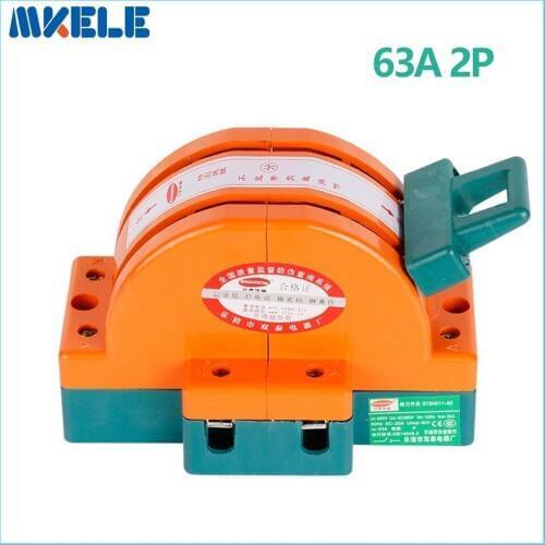 Wholesale Heavy Duty 63A 2p Double Throw Knife Disconnect Switch Delivered Safety Knife Blade Switches