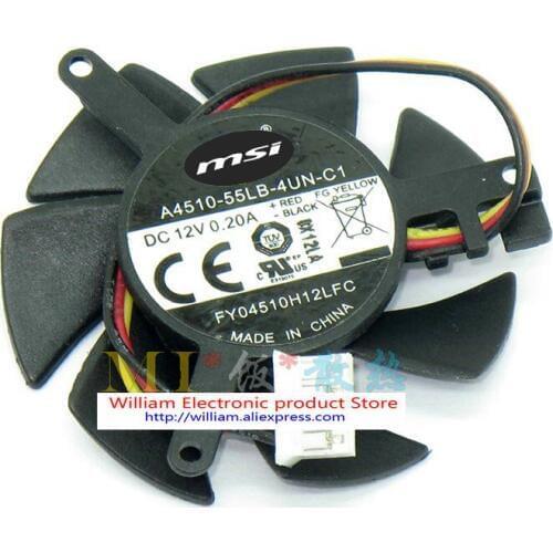 Original A4510-55LB-4UN-C1 FY04510H12LFC DC12V 0.20A graphics card cooling fan
