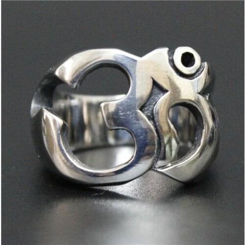 Polishing Fashion 3D Ring Stainless Steel Jewelry Spade Skull Ring Band Party Biker Ring