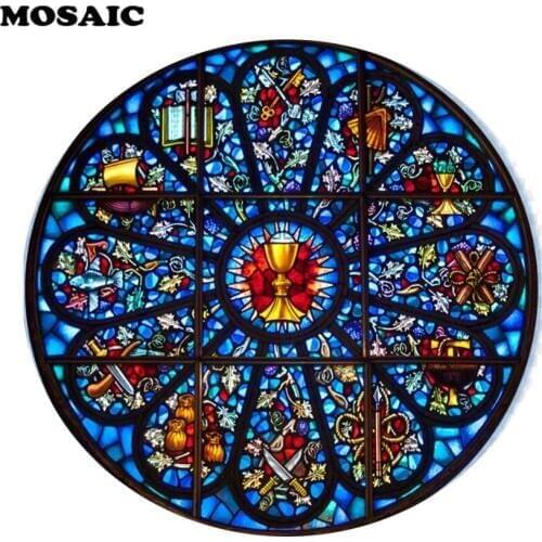 Full Square round Diamond Embroidery Mosaic religious Picture Of Rhinestone custom photo 5D Diy Diamond Painting Home Decoration