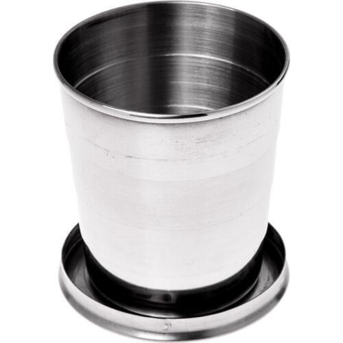 Promotion! folding cup telescopic cup retractable cup sports hiking camping 240ML Keychain