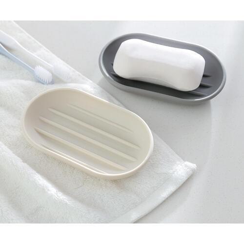 Simple Style Draining Holder Soap Box Bathroom Accessories Soap Dish Plastic 1Pcs Portable Soap Container