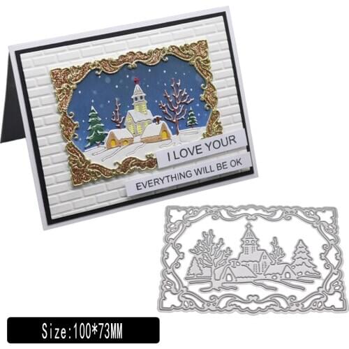 Cutting Dies for Scrapbooking,URYKE Carbon Steel Die Cuts Stencil Metal Mould Template for DIY Embossing Card Making New 2019