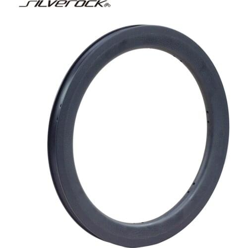 SILVEROCK 16" 1 3/8" 349 Carbon Rim For Folding Bike Bicycle Rims 24H 38mm Disc Brake Clincher Rims Matte