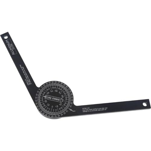 G5AB Miter Saw Protractor 7-Inch Aluminum Protractor Angle Finder Featuring Precision Laser-Inside & Outside Miter Angle