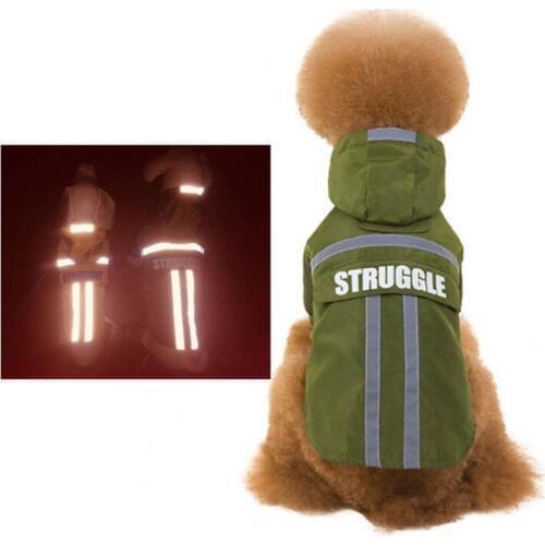 Raincoat for Dogs Waterproof Dog Coat Jacket Reflective Dog Raincoat Clothes for Small Medium Dog Chihuahua Teddy S-2XL 2 Colors