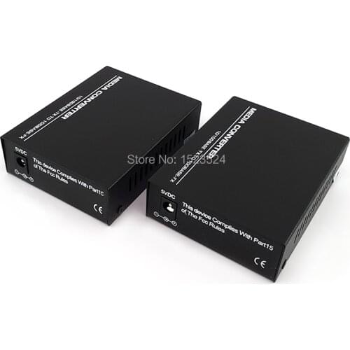 Optical Fiber Media Converter Fiber Transceiver Single Fiber Converter 25km SC 10/100M Singlemode Single Fiber