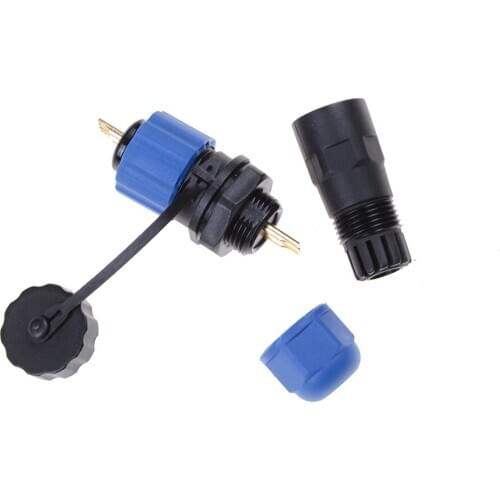 1PC SP13-2 2 pin waterproof connector Power Cable Connectors IP68 Plug Socket