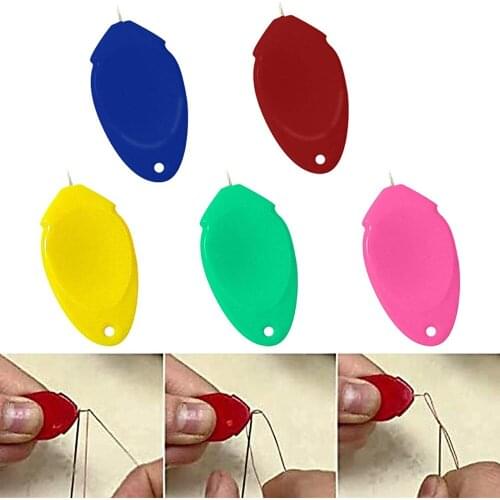 10pcs/lot Diy Threader Elderly Guide Needle Easy Device Automatic Thread Sewing Tools Handmade Sewing Accessories