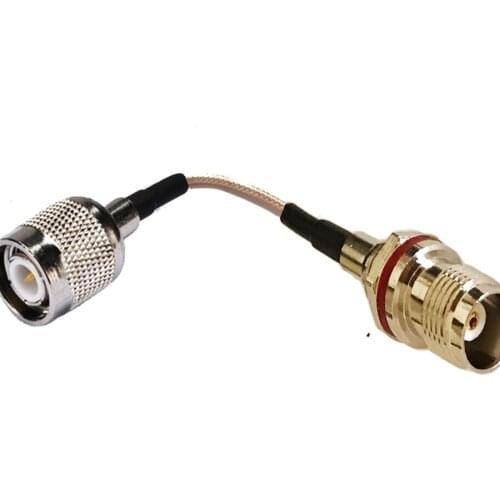 10pcs TNC Male to TNC Female O-ring Jack Connector RF Pigtail Cable RG316 10cm 15cm 20cm 30cm 50cm