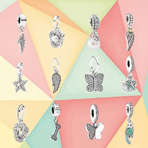 2019 100% 925 Sterling Silver 1:1 Dog Bone Silver Draped And Sparkling Butterfly Primitive Women Fashion Jewelry Free Shipping