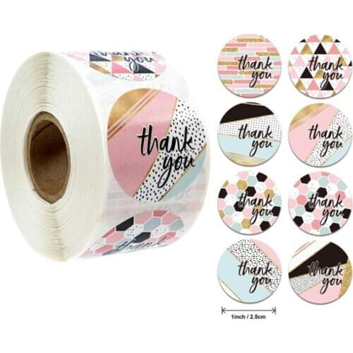 5000pcs Floral Thank You Round Sticker Color Seal Labels Party Gift Decoration DIY Sticker for Package