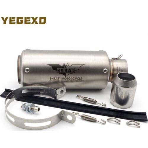 51mm 61MM Stainless Steel Universal RIGHT & left moto Motorcycle Exhaust Pipe Muffler for SYM SB300 orbit 2 125 xs symphony 125