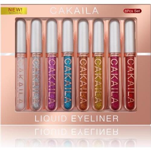 8 Colors/Set Matte Color Eyeliner Kit Makeup Waterproof Colorful Eye Liner Pen Eyes Make Up Eyeshadow Cosmetics Eyeliners TSLM1