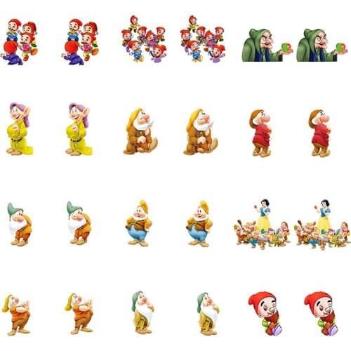 Disney Witch Seven Dwarfs Acrylic Earrings Funny Fashion Resin Earrings Princess Earrings Fashion Children Send Friends