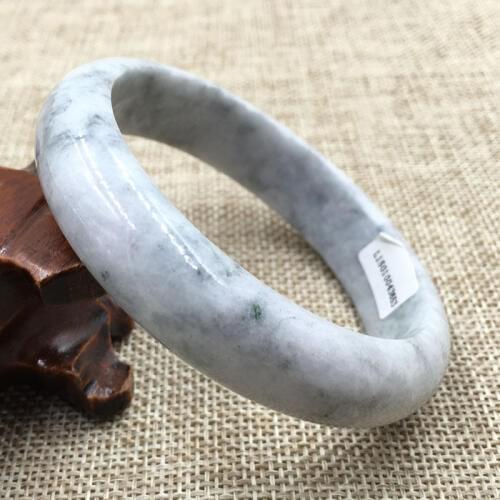 Free shipping 60mm Certified Grade "A" Natural Green Jadeite Gems Bracelet Bangle 043653 a