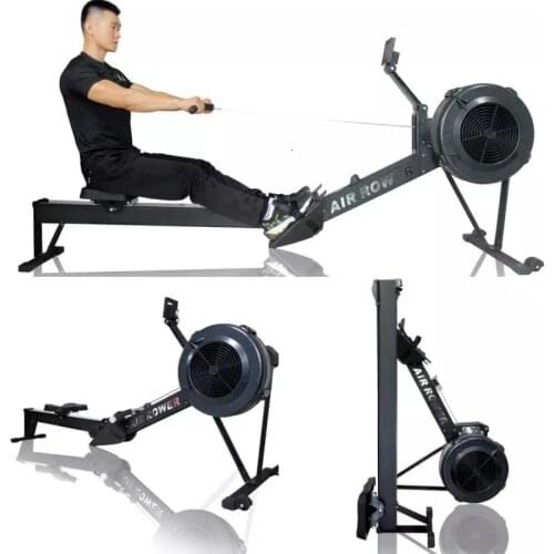 Household Indoor Commercial Fitness Equipment Silent Folding Paddle Rowing Wind Resistance Rowing Machine