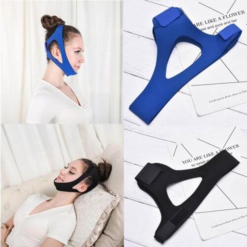 For Women Men Better Breath Health Snore Stopper Bandage Dropshipping Anti Snoring Belt Triangular Chin Strap Mouth Guard Gifts