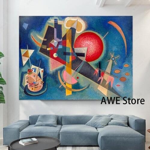 Im Blau Art Print by Wassily Kandinsky Canvas Painting For Living Room Home Decoration Oil Painting On Canvas Wall Painting
