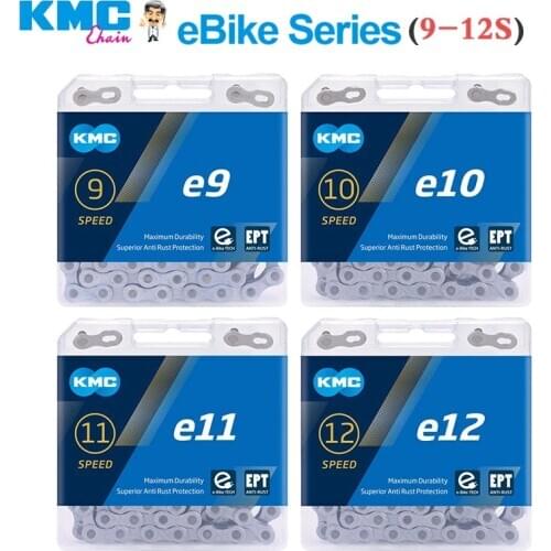KMC E9 E10 E11E12 EPT e-Bike 9 10 11 12 speed chain 136 link MTB Road bike 9S 10S 11S 12S Anti-rust chains with Missing Link