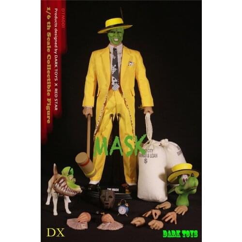 DARK TOYS 1/6 Collectible Science Fiction Movie Figure The MASK Jim Carrey Deluxe Edition Model