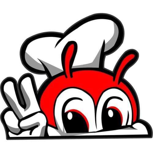 Creative Cute Cartoon Happy Bee Peeking Car Stickers Pvc Personality Auto Motorcycle Windshield Decoration Exquisite Decals