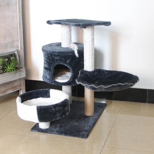 L Cat Bed Cama Gato Kattenmand Solid Wood Climb Small Scratch Board Toys Pet Supplie домик для кошки для кошек лежанка для собак