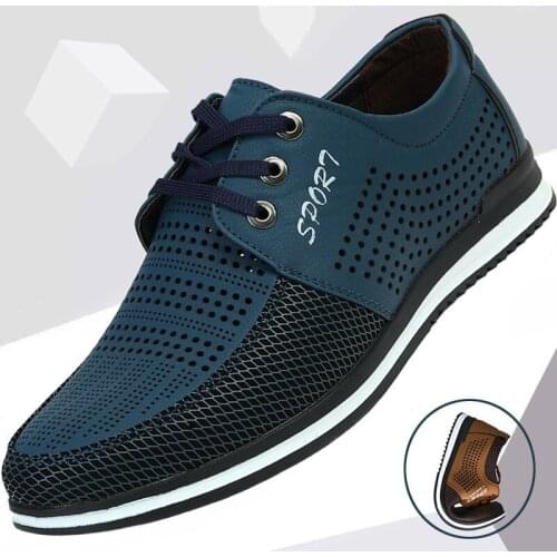 Patent Leather Men Casual Shoes Luxury Brand 2021 Mens Outdoor Moccasins Breathable Lace-up Black Driving Shoes Plus Size 39-44