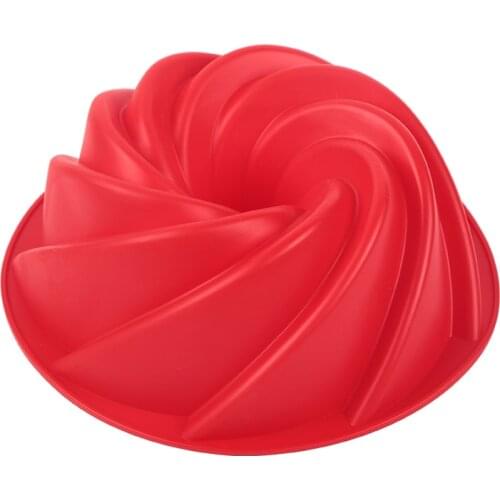 NEW Spiral shape Silicone Cake Decorating Mold For Baking Mould Dessert Mousse bakvormen Pastry Pan Bakewar Tools