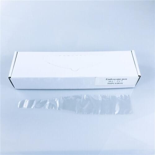 500pcs/box Dental Material Disposable Poly Plastic oral camera sleeves Protective Film/cover for Endoscope