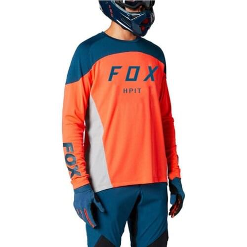Motocicleta montanha equipe downhill jersey mtb off-road fxr bicicleta locomotiva shirt cross country mountain hpit fox jersey