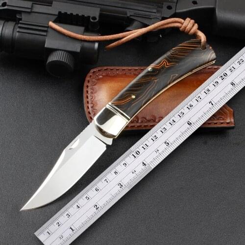 Camping Outdoor Huntingsurvival G10 Handle Blades 14C28 steel folding knife multi-purpose tactical knife EDC Basic Knife Tool