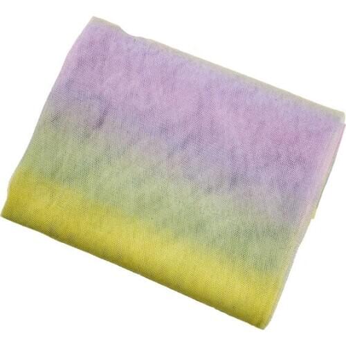 Rainbow Color Mesh Width 150cm 1meter/Lot Organza Tulle Fabric for Wedding Bridal Dress, Veil,cloth,curtain,backdrop,ball Gown