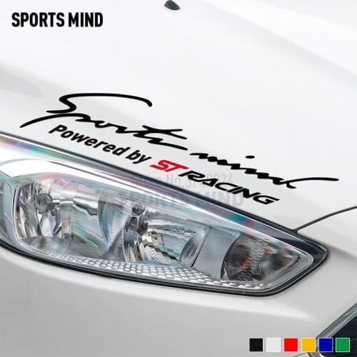 Sports Mind ST RACING Vinyl Car Sticker Decal Car Styling For Ford Focus Fiesta Mondeo Kuga MK2 MK3 sticker for car accessories