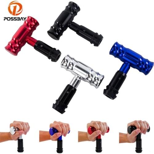 POSSBAY Airplane T Shape Aluminum Joystick Automatic Manual Car Racing Gear Shift Knob GearShift GearShifte Universal Lever Head