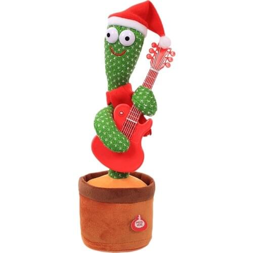 Dance Cactus Electron Plush Toy Soft Plush Doll Cactus Sing And Dance Voice Interactive Christmas Gift For Kids