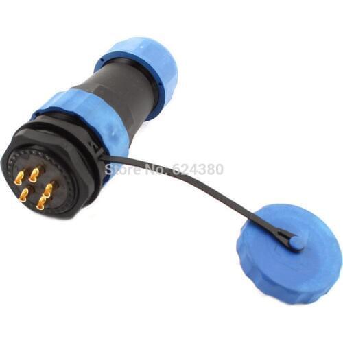 Waterproof Aviation Connector SD28 28mm 5 Pin 5P Panel Mount Solder Dustproof Plastic Female Male Plug Socket Straight IP68