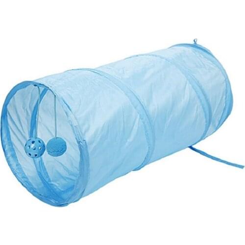 High-Quality Foldable Polyester Cloth Cat Channel Cat Tunnel Rolling Dragon Toy Cat House