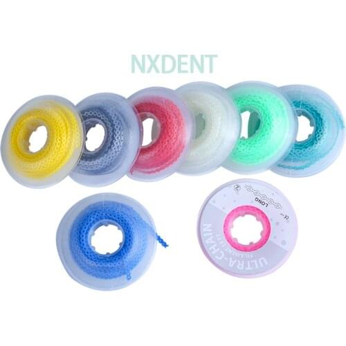 1pcs Dental Orthodontic Elastic Ultra Power Chains High Strength Rubber Spool Long Type Dental Orthodontic Material