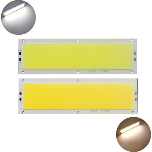 [ALLCOB] 1PCS 5PCS 10PCS 12w 120x36mm led light source cob chip bulb 12v diy cob led car light strip warm nature cold white blue