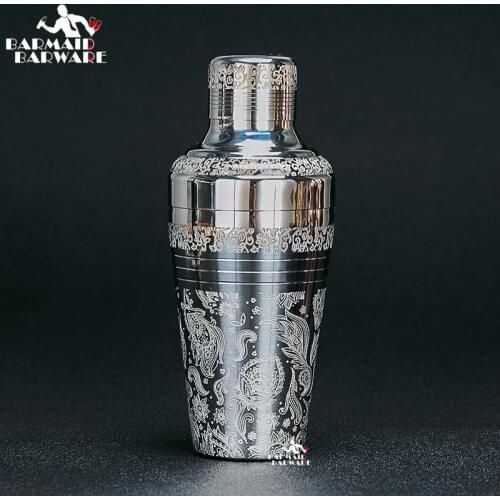 Carven 510ml Stainless Steel Cocktail Boston Bar Shaker Japanese Style Bar Tool