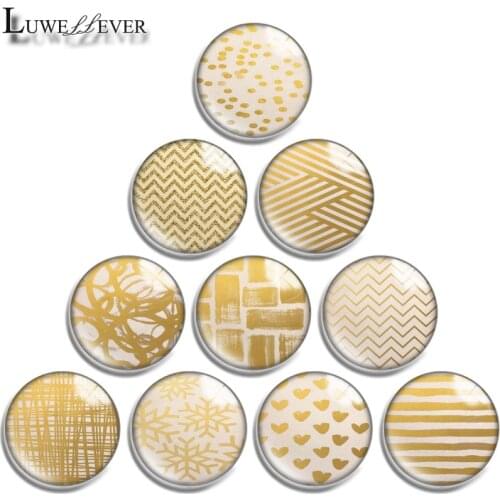 12mm 14mm 16mm 20mm 25mm 30mm 694 Geometric Mix Round Glass Cabochon Jewelry Finding 18mm Snap Button Charm Bracelet