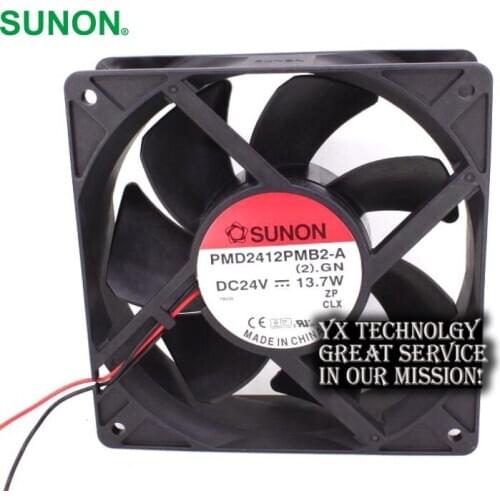 For Sunon 2-wire 120*120*38 12038 120mm 24V PMD2412PMB2-A (2).GN cooling fan