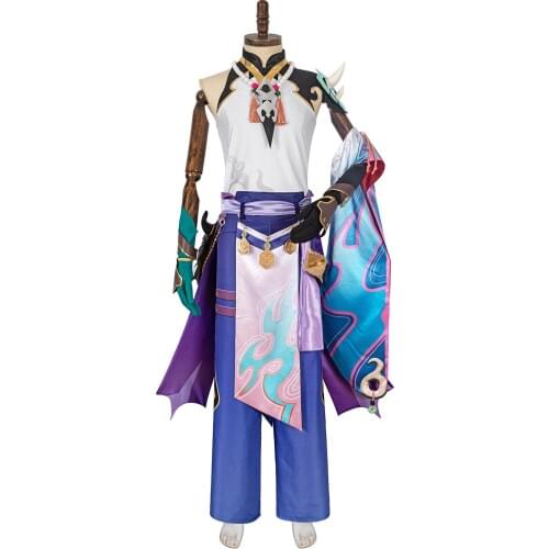 Genshin Impact Xiao Cosplay Costume Updated Version C00269