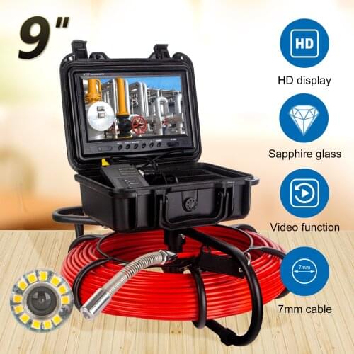 Eyoyo 50M Cable Pipeline Endoscope 512Hz Transmitter Sonde Underwater Industrial Pipe Sewer Drain Video Self-Leveling Snake Cam