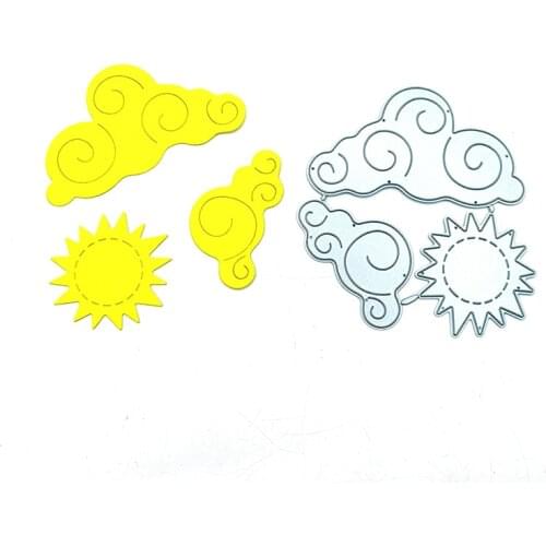 Julyarts Clouds Sun Metal Cutting Dies New 2021 Scrapbooking Tools Stencil Scrapbooking Photo Album Card Paper Embossing Craft