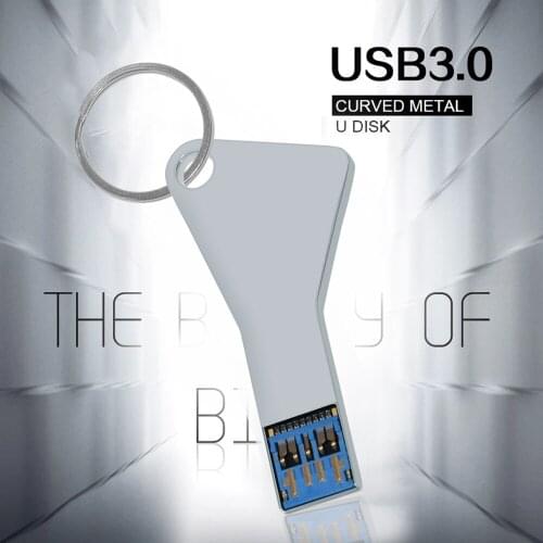 Key Chain USB 3.0 Flash Drive Metal Pen Drive 128GB64GB 32GB 16GB 8GB 4GB 2GB Pendrive Waterproof USB Stick Memory Stick