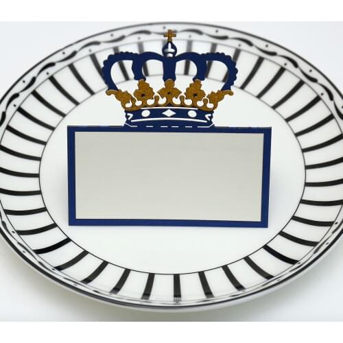Set of 50 Crown Place Cards,party supplies,birthdays Party food tents, table cards